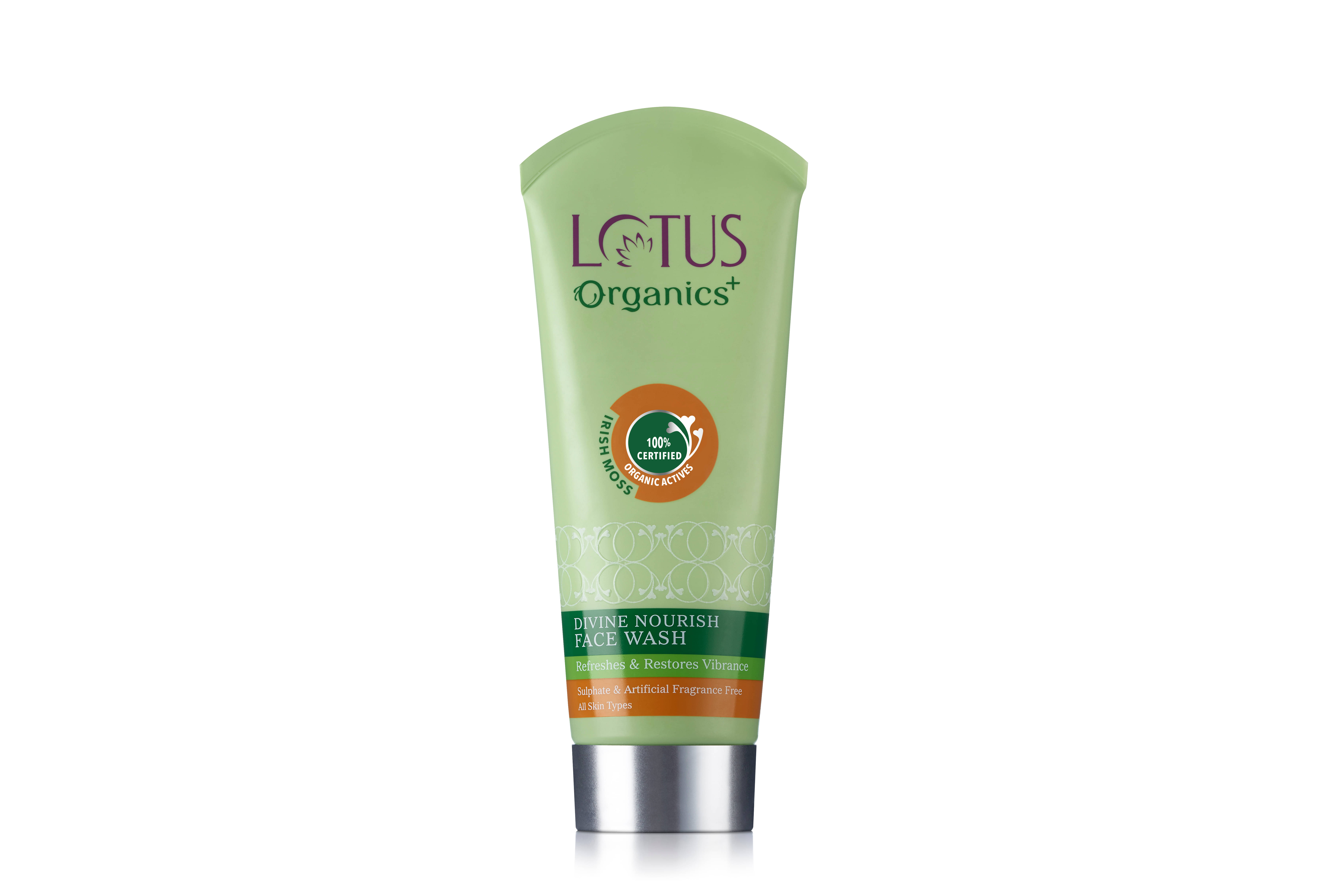     			Lotus Organics+ Divine Nourish Face Wash , For Skin Nourishment & Hydration , Sulphate Free , 100Ml