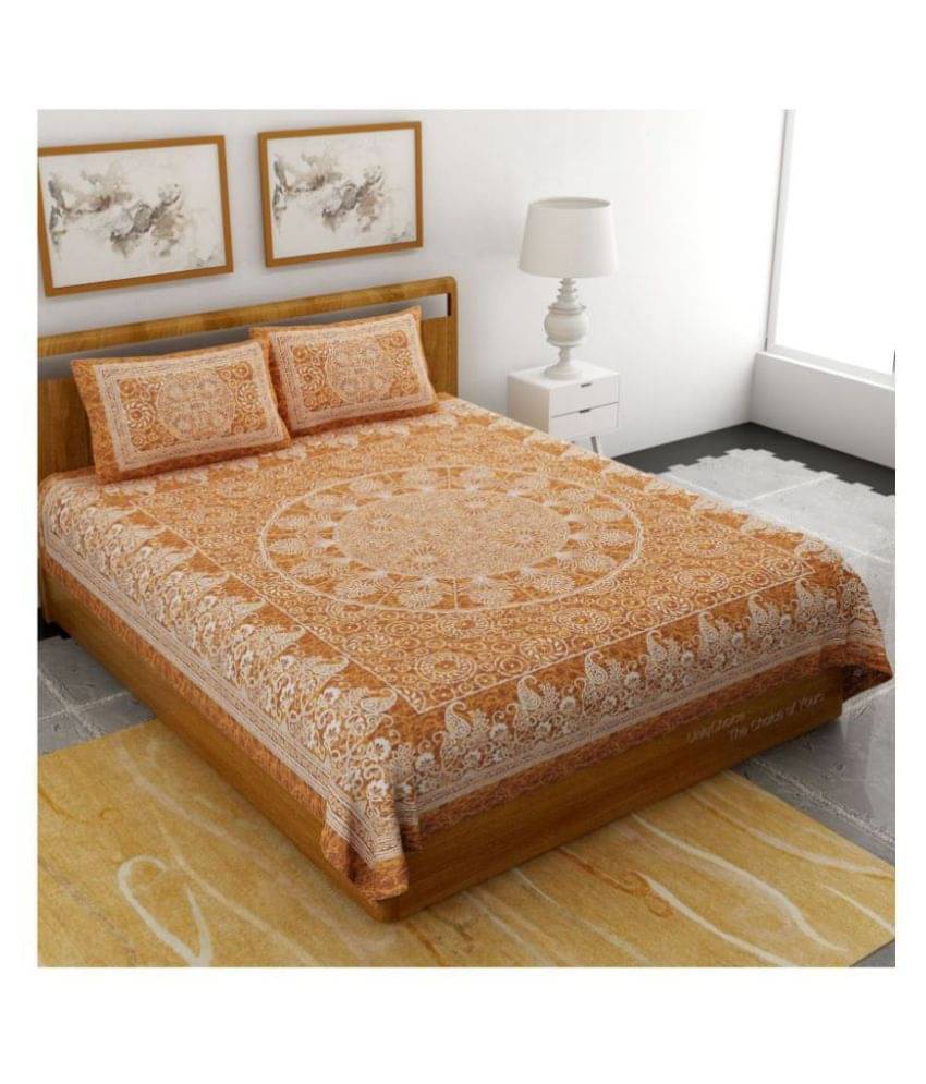 Uniqchoice Cotton Double Bedsheet with 2 Pillow Covers ( 240 cm x 215 cm ) Uniqchoice Cotton Double Bedsheet with 2 Pillow Covers ( 240 cm x 215 cm )