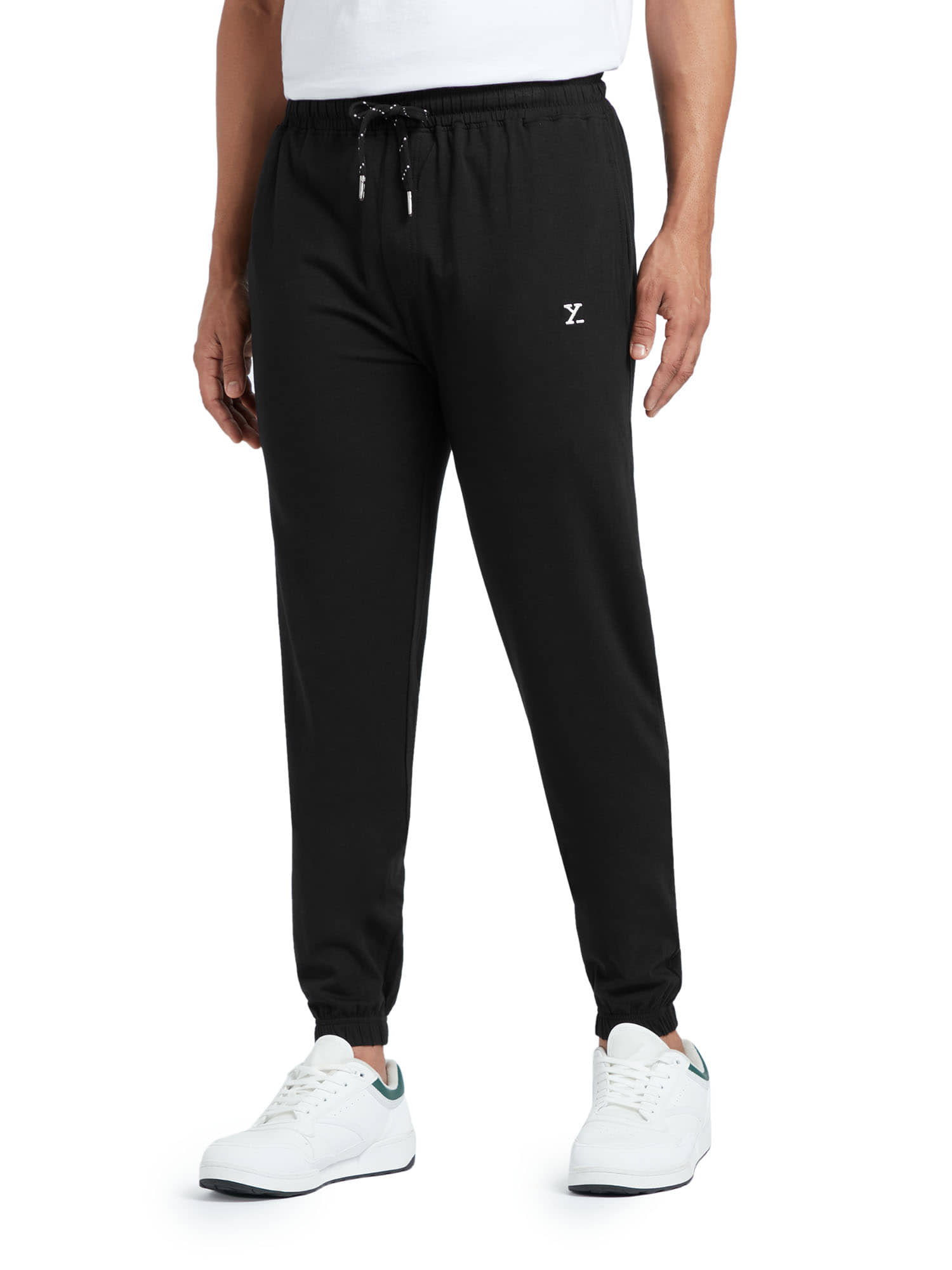 XYXX Black Cotton Joggers Single - Track Pants | Buy online on ZillyBuy