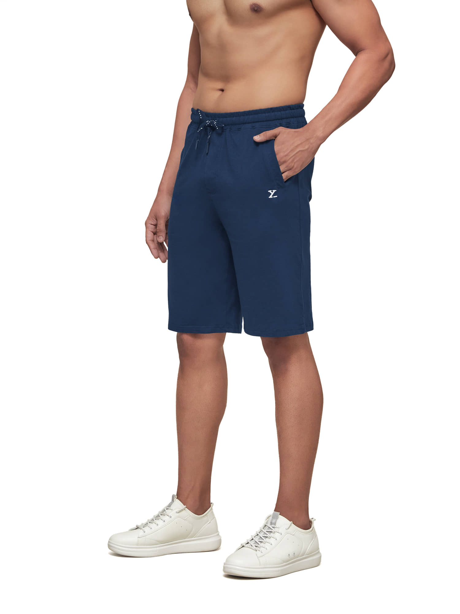 XYXX Blue Cotton Men's Shorts ( Pack of 1 ) - Shorts | Buy online on ZillyBuy
