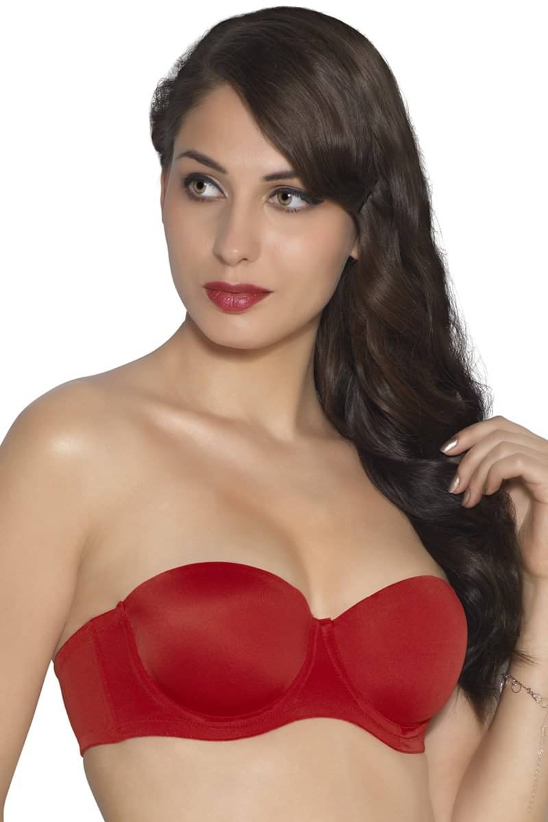 Amante Polyamide Lightly Padded Women's Convertable Bra ( Red ) Amante Polyamide Lightly Padded Women's Convertable Bra ( Red )