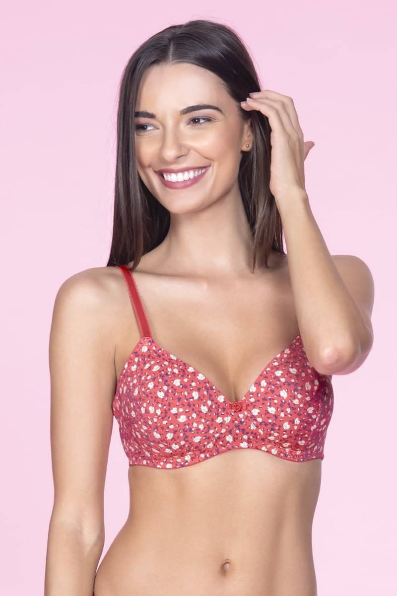     			Amante Polyamide Lightly Padded Women's Everyday Bra ( Pink )