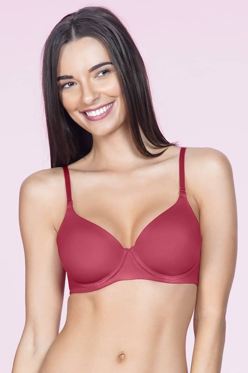 Amante Polyamide T-Shirt Bra - Red Single Amante Polyamide T-Shirt Bra - Red Single