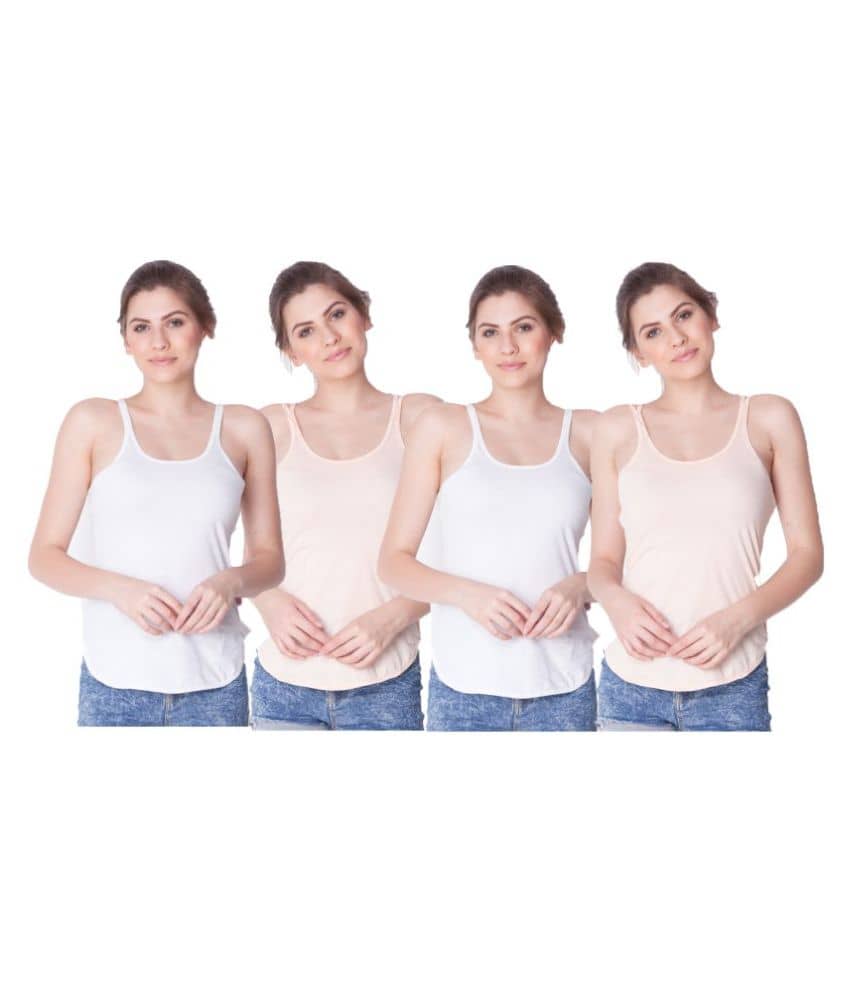 Dollar Missy Cotton Camisoles - Multi Color Pack of 4