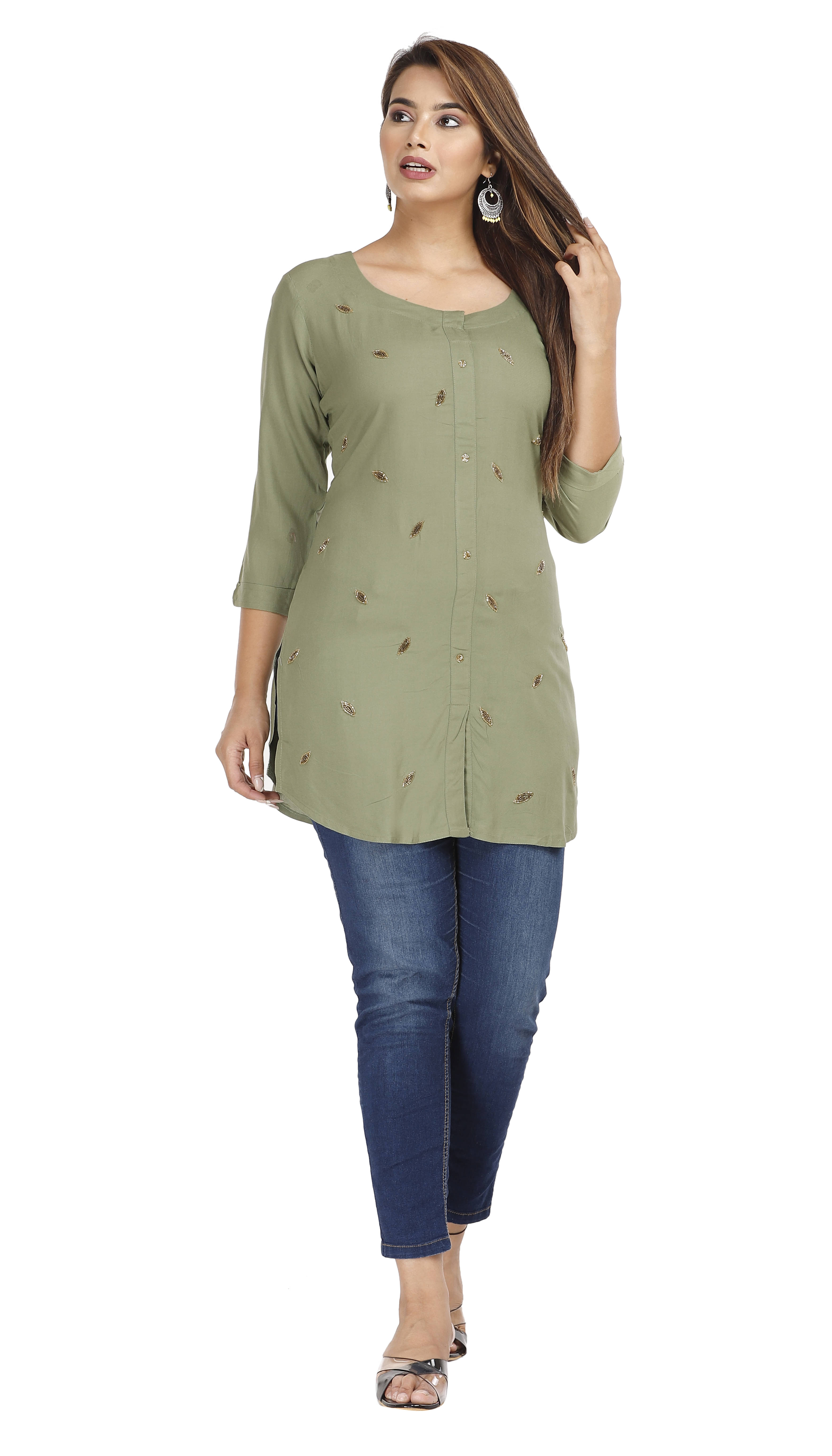     			Rayon Short Kurti For Women (Pack of 1)