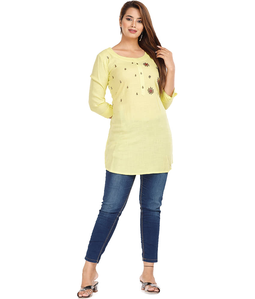 Rayon Short Kurti For Women (Pack of 1) - Kurtis, Tunics | Buy online on ZillyBuy