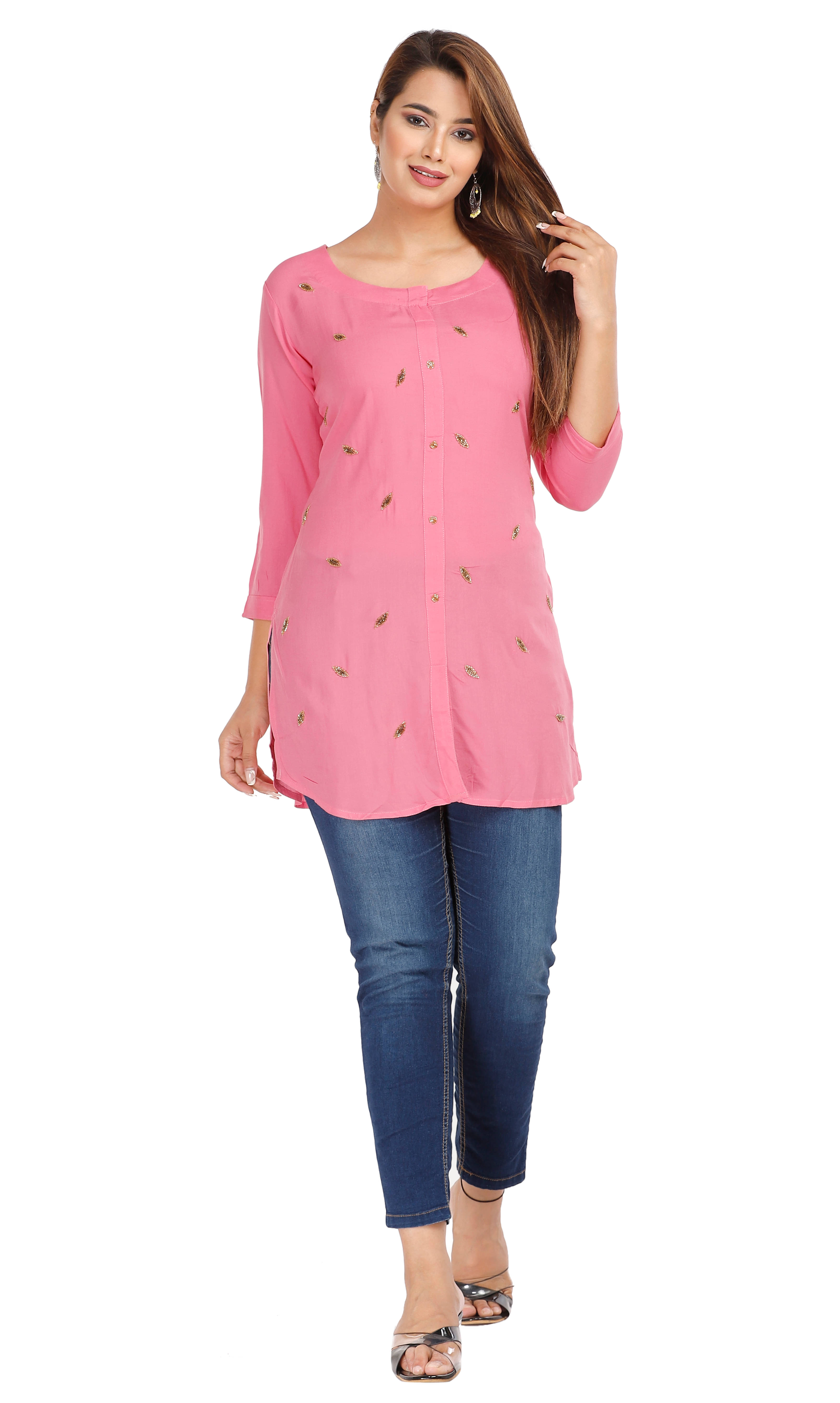     			Rayon Short Kurti For Women (Pack of 1)