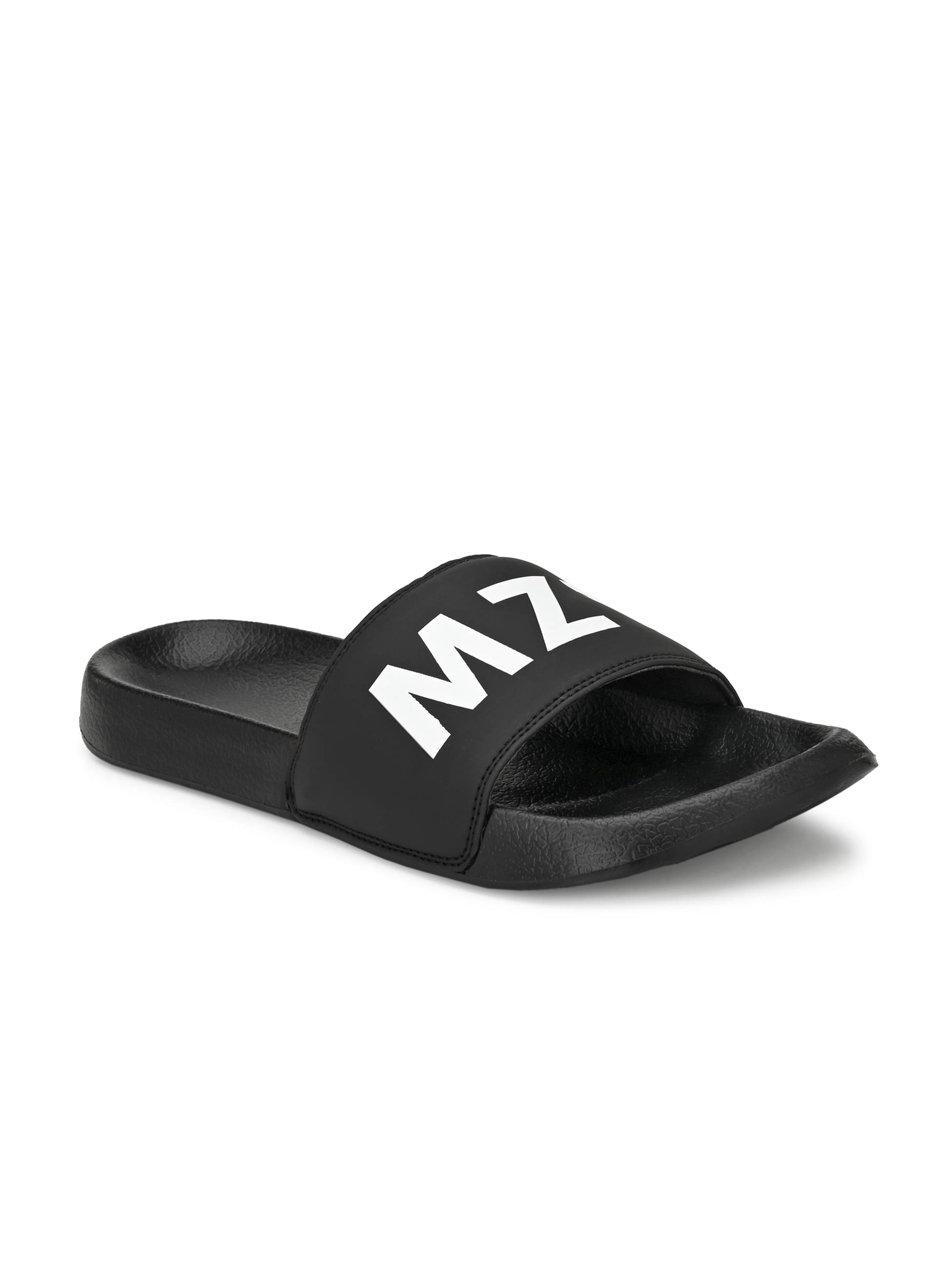     			MUZZATI - Black  Slide Flip flop