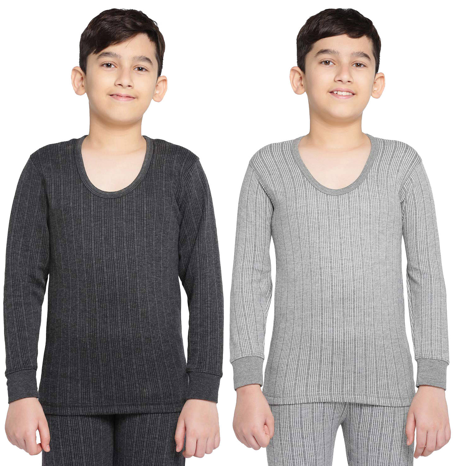 Dixcy Scott Round Neck Full Sleeves Plain/Solid Multicolor Thermal Upper/Top/Vest for Boys/Girls/Kids - Pack of 2     			Dixcy Scott Round Neck Full Sleeves Plain/Solid Multicolor Thermal Upper/Top/Vest for Boys/Girls/Kids - Pack of 2
