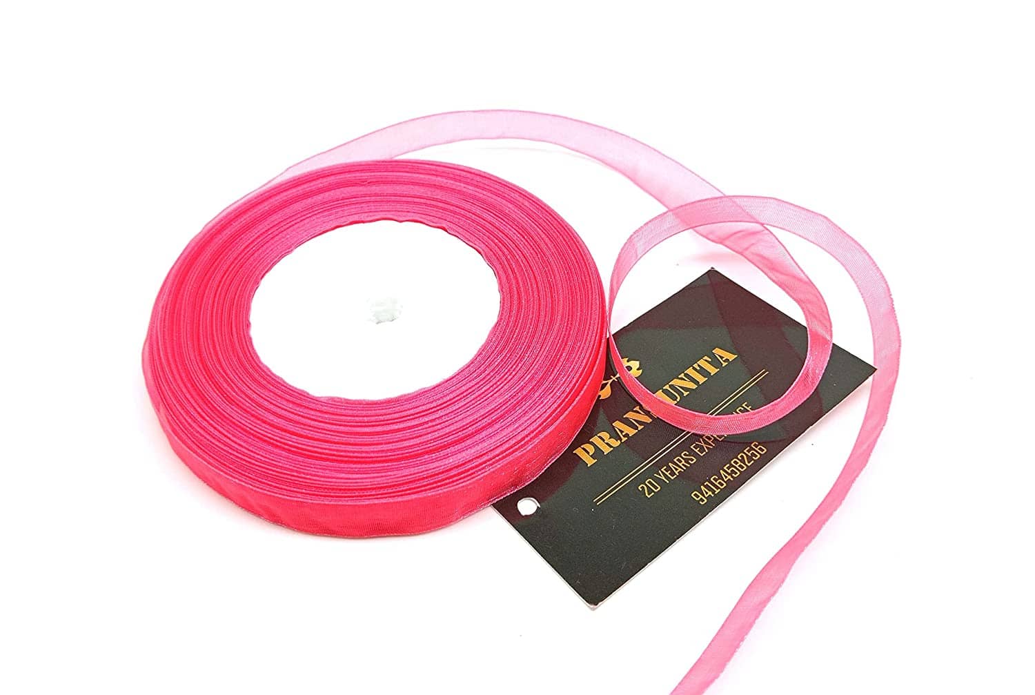 PRANSUNITA Sheer Chiffon Organza Satin Ribbon, 1/2 inch Wide, 20 Yard Length for Gift Wrapping, Wedding & Valentine's Birthday Packing, Bouquet Party Wreath Decoration, DIY Hair Accessories - Stationery | Buy online on ZillyBuy