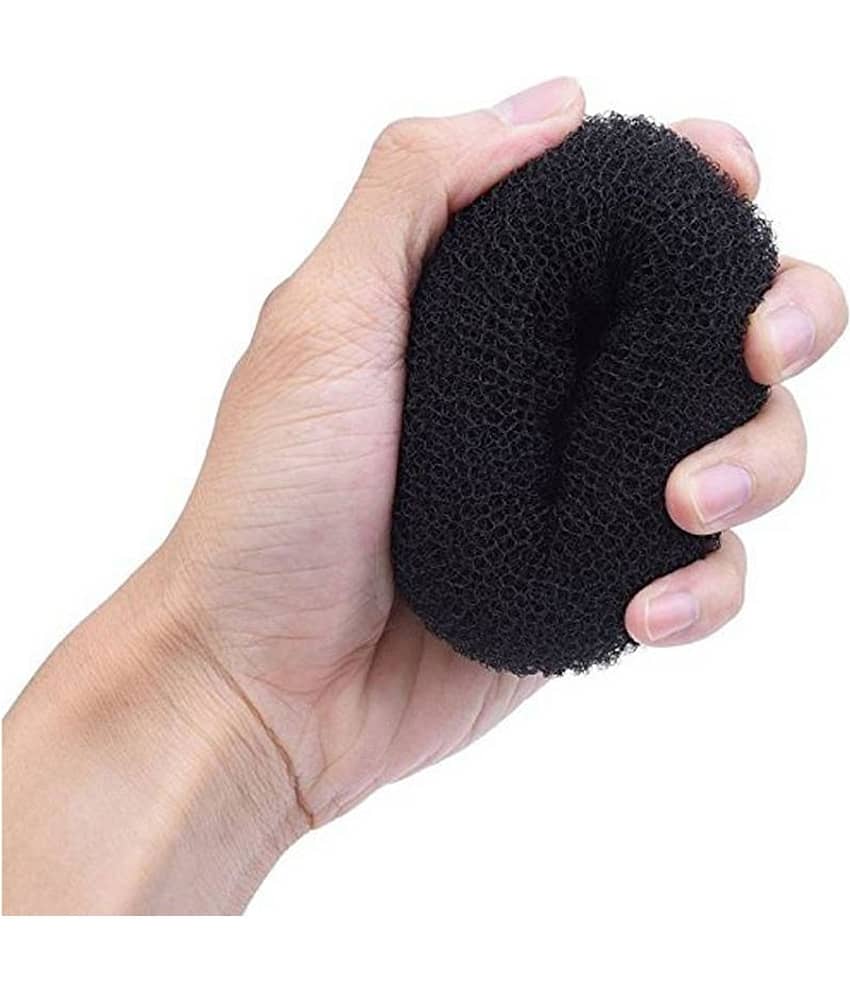 VSAKSH Women's (Pack of 1) Bun Maker Hair Donut Juda Accessories (Black) - Jewellery Sets | Buy online on ZillyBuy