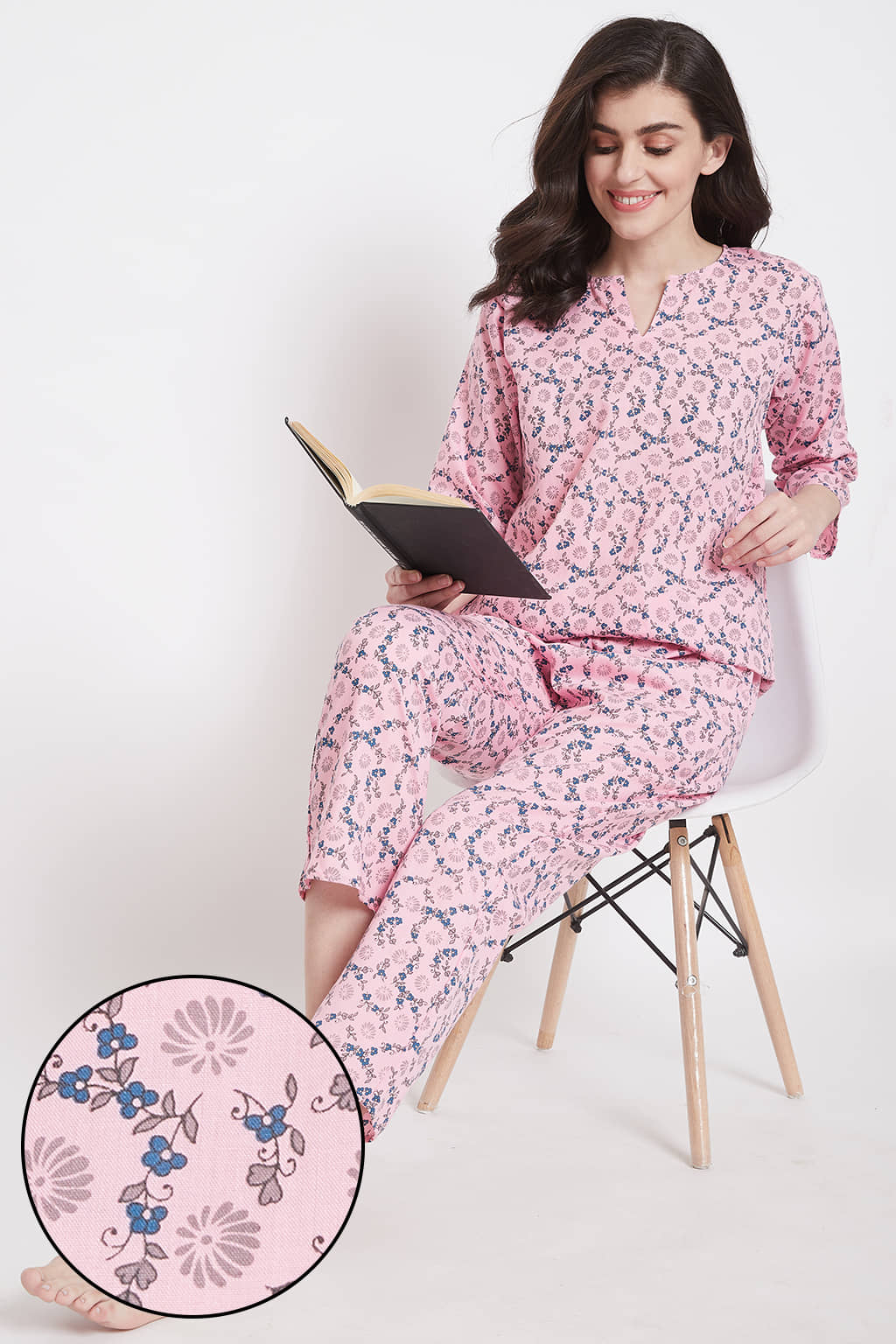 Clovia Cotton Nightsuit Sets - Purple Pack of 2 - Nightwear & Loungewear | Buy online on ZillyBuy