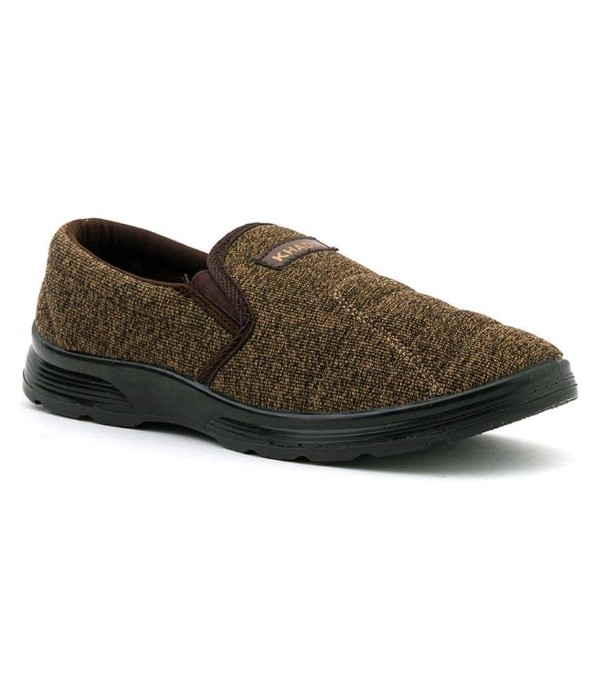     			KHADIM Olive Casual Shoes
