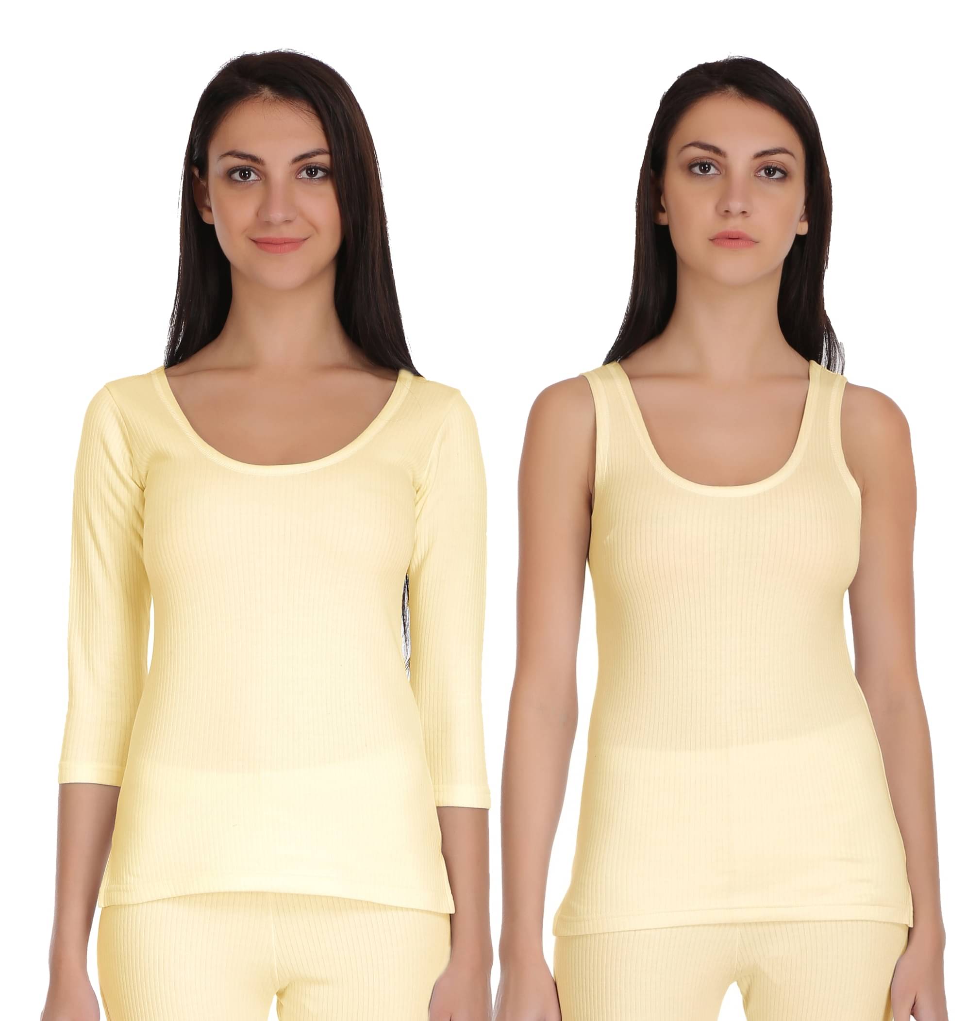 Selfcare Cotton Blend Topwear - Beige Pack of 2 Selfcare Cotton Blend Topwear - Beige Pack of 2