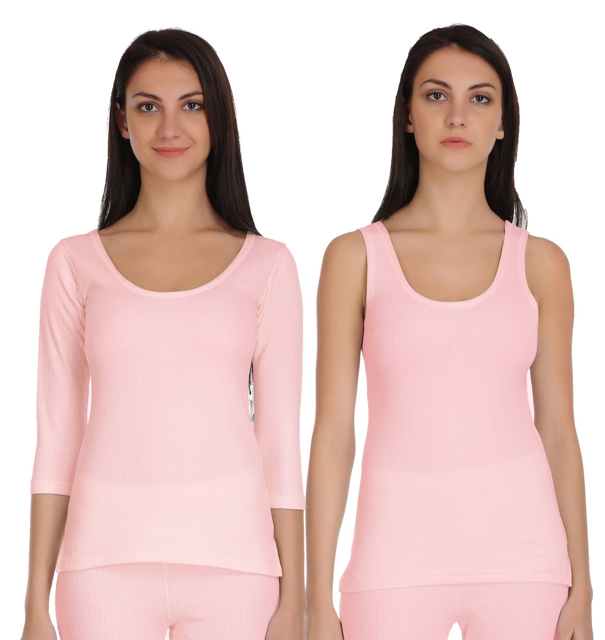 Selfcare Cotton Blend Topwear - Pink Pack of 2 Selfcare Cotton Blend Topwear - Pink Pack of 2