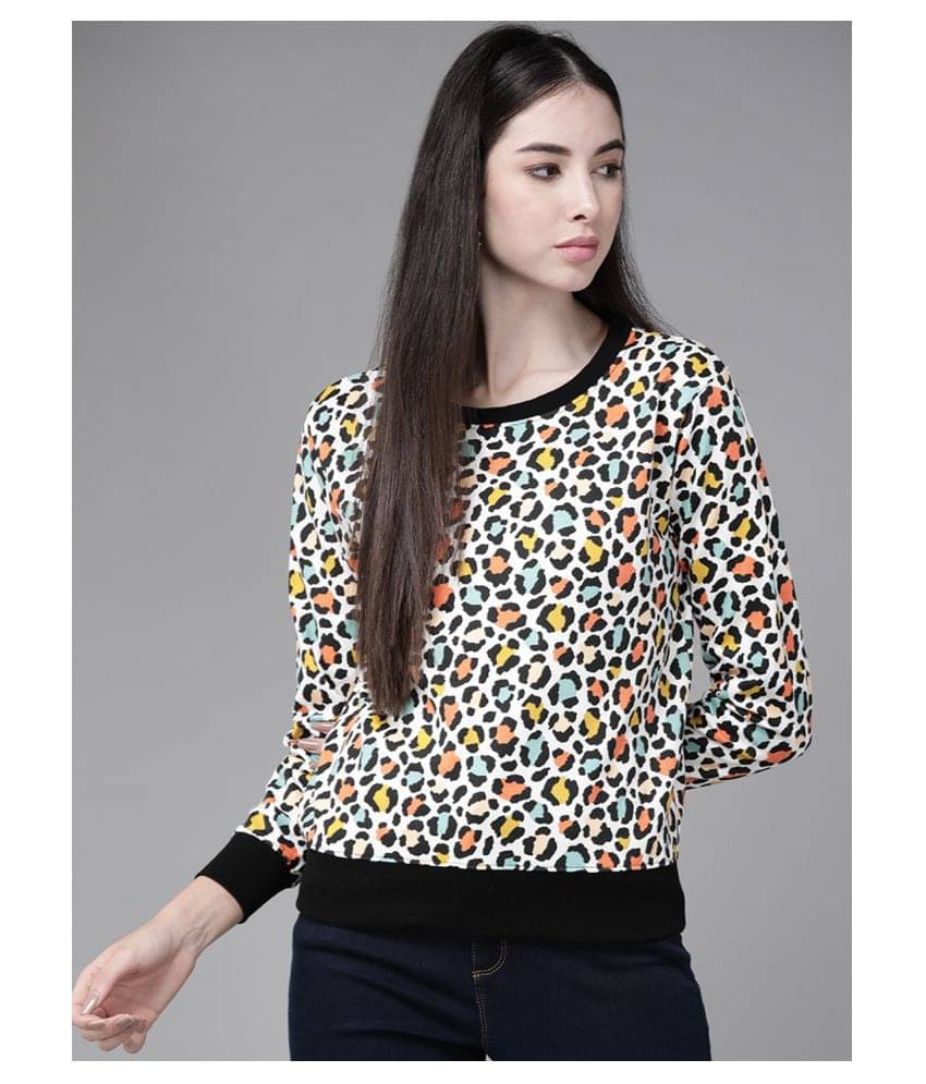 The Dry State Fleece Multi Color Non Hooded Sweatshirt The Dry State Fleece Multi Color Non Hooded Sweatshirt