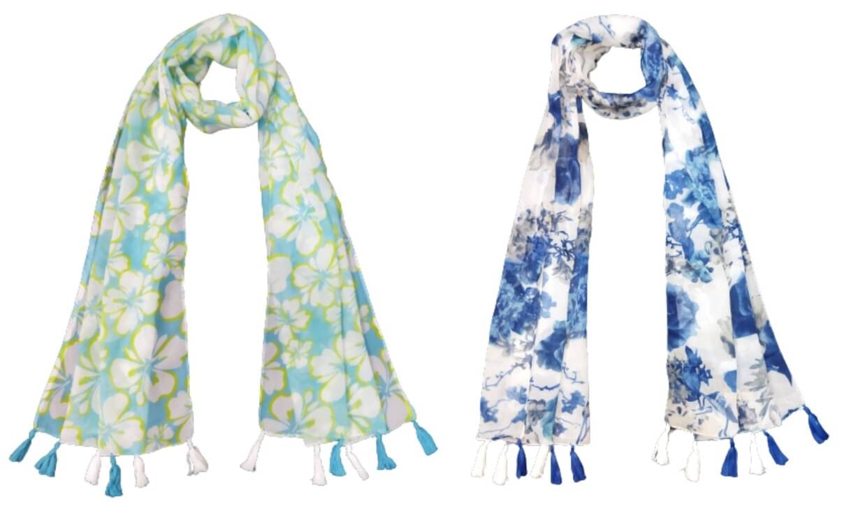     			stolevilla Multi Printed Poly Cotton Yarn Stoles ( Pack of 2 )