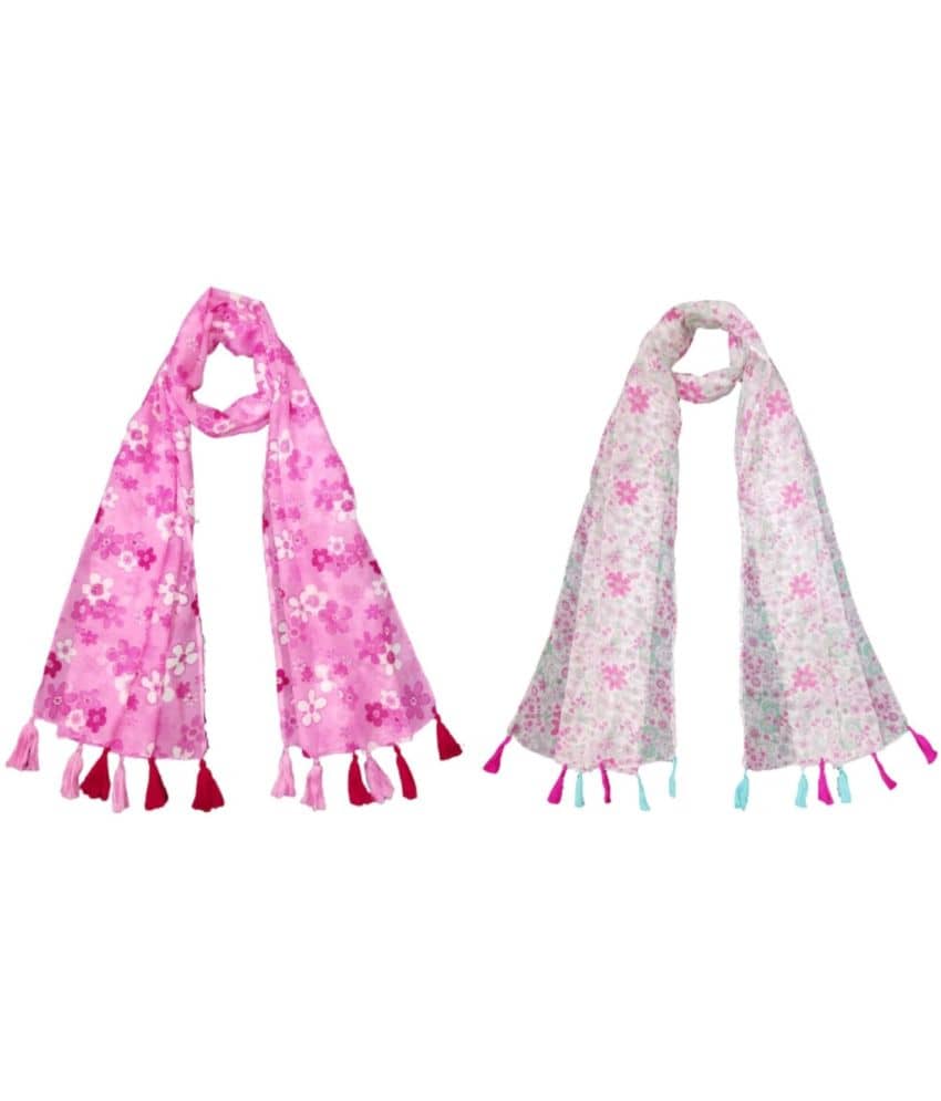 stolevilla Multi Printed Poly Cotton Yarn Stoles ( Pack of 2 ) - Dupattas & Shawls | Buy online on ZillyBuy