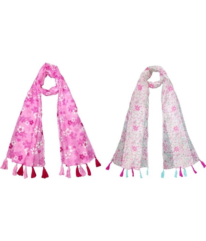 stolevilla Multi Printed Poly Cotton Yarn Stoles ( Pack of 2 ) - Dupattas & Shawls | Buy online on ZillyBuy