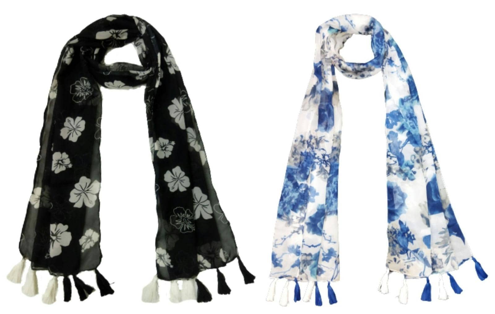 stolevilla Multi Printed Poly Cotton Yarn Stoles ( Pack of 2 ) - Dupattas & Shawls | Buy online on ZillyBuy