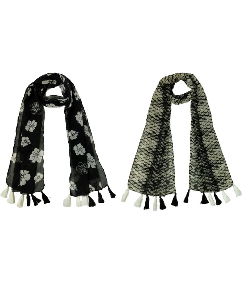 stolevilla Multi Printed Poly Cotton Yarn Stoles ( Pack of 2 ) - Dupattas & Shawls | Buy online on ZillyBuy