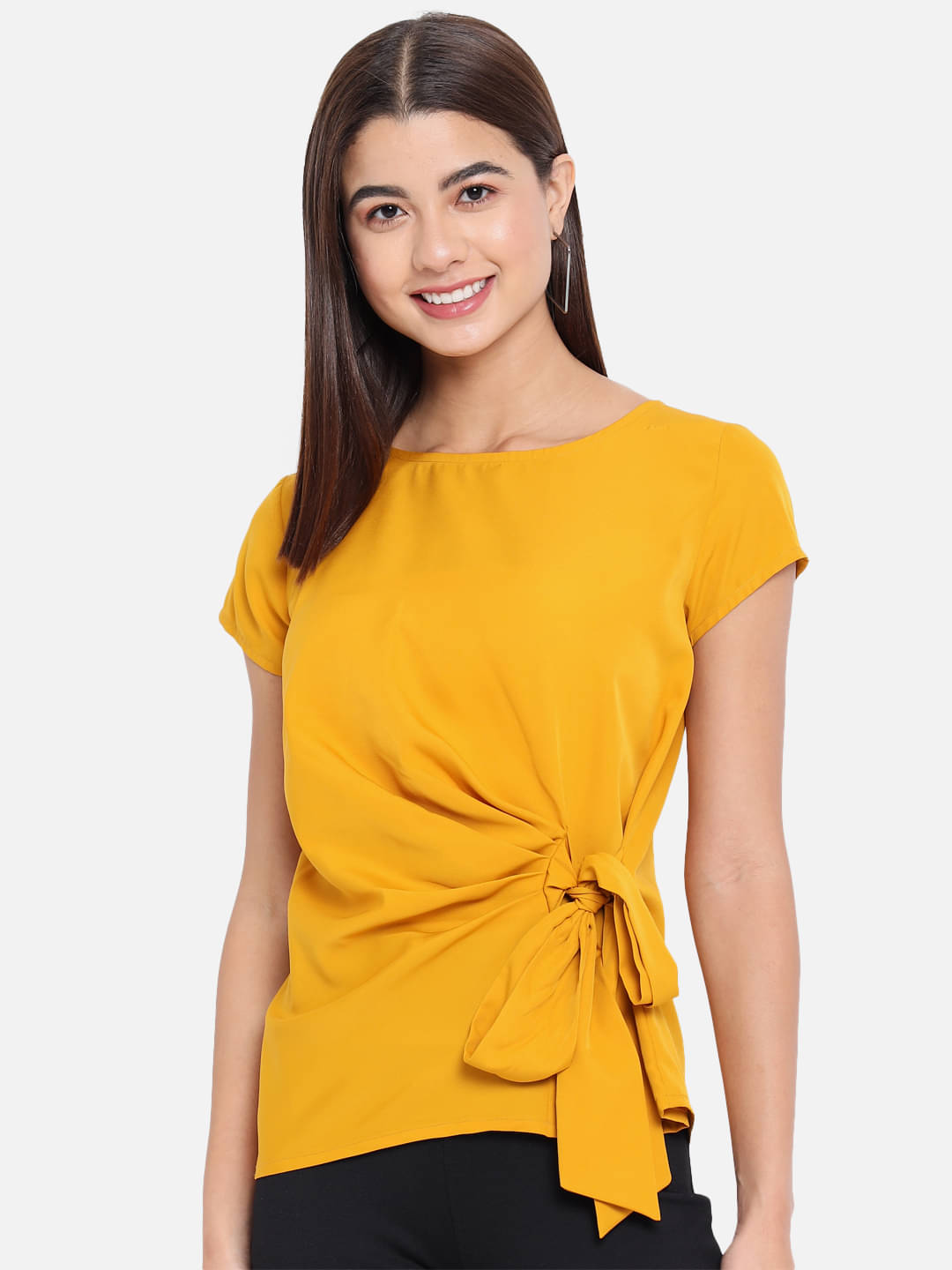 ALL WAYS YOU Women's Polyester Regular Top ( Yellow ) ALL WAYS YOU Women's Polyester Regular Top ( Yellow )