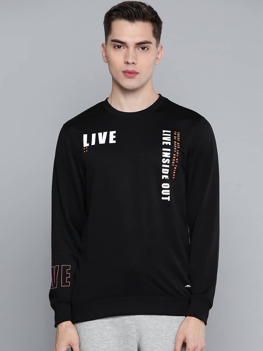 Alcis Black Sweatshirt Pack of 1     			Alcis Black Sweatshirt Pack of 1