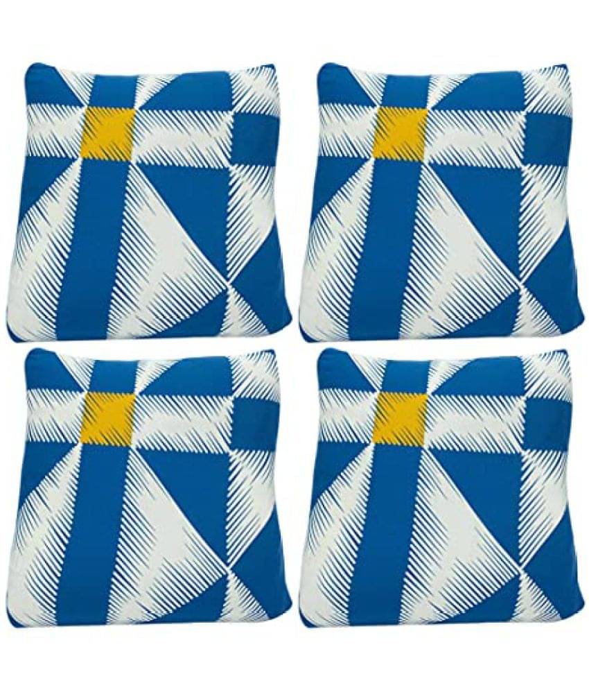 House Of Quirk Set of 4 Polyester Cushion Covers 40X40 cm (16X16) House Of Quirk Set of 4 Polyester Cushion Covers 40X40 cm (16X16)