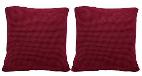     			House Of Quirk Set of 2 Polyester Cushion Covers 40X40 cm (16X16)