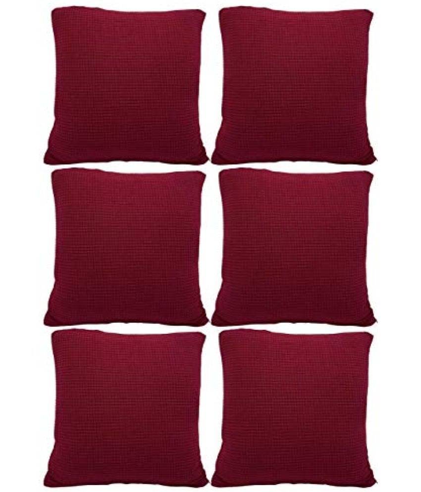 House Of Quirk Set of 6 Polyester Cushion Covers 40X40 cm (16X16) House Of Quirk Set of 6 Polyester Cushion Covers 40X40 cm (16X16)