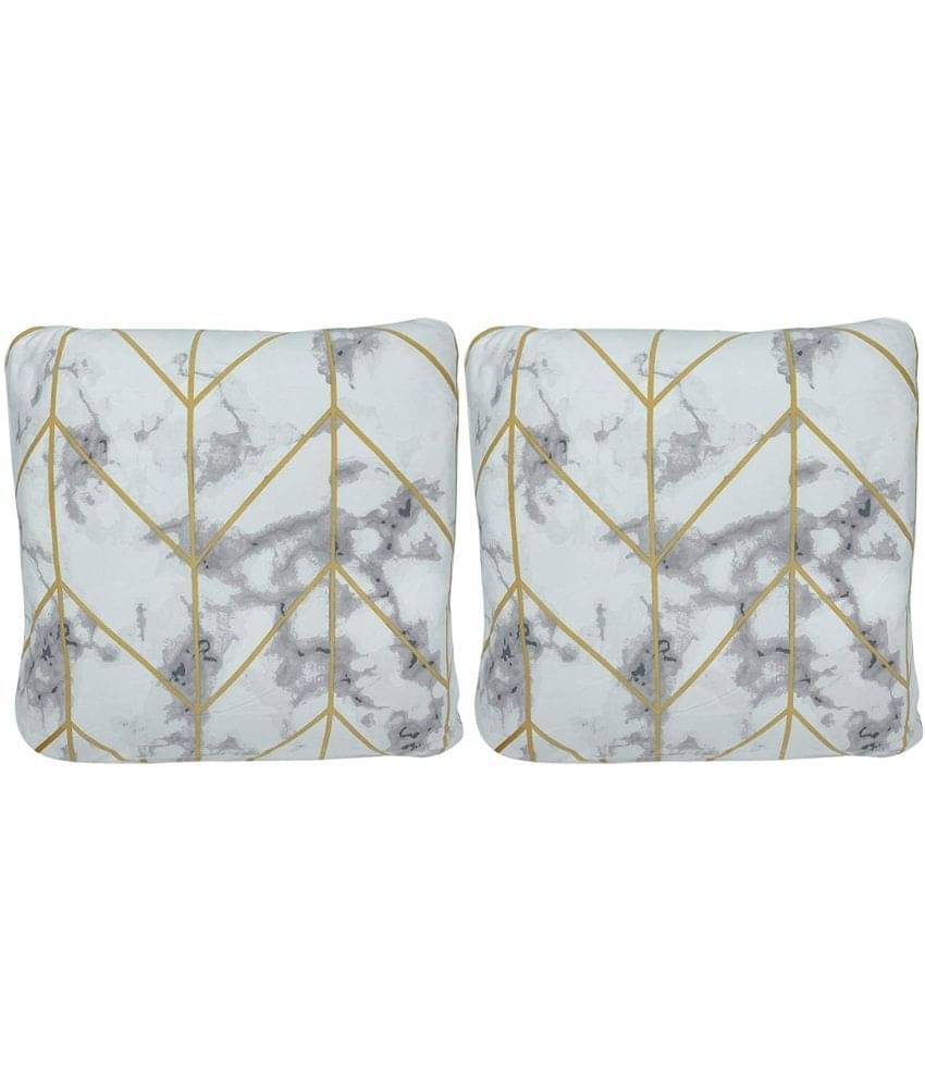     			House Of Quirk Set of 2 Polyester Cushion Covers 40X40 cm (16X16)