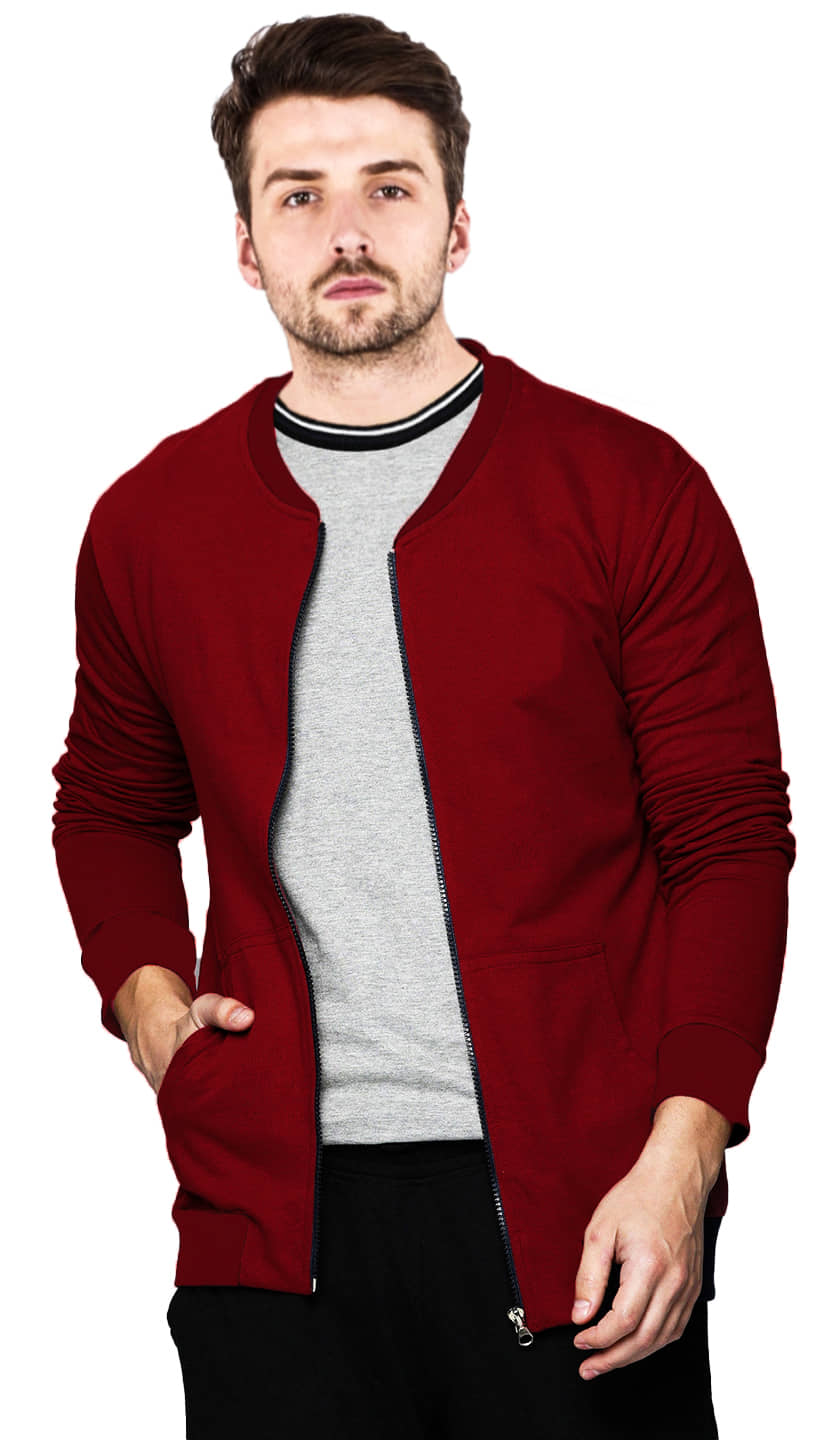 Leotude Maroon Casual Jacket - Jackets & Coats | Buy online on ZillyBuy