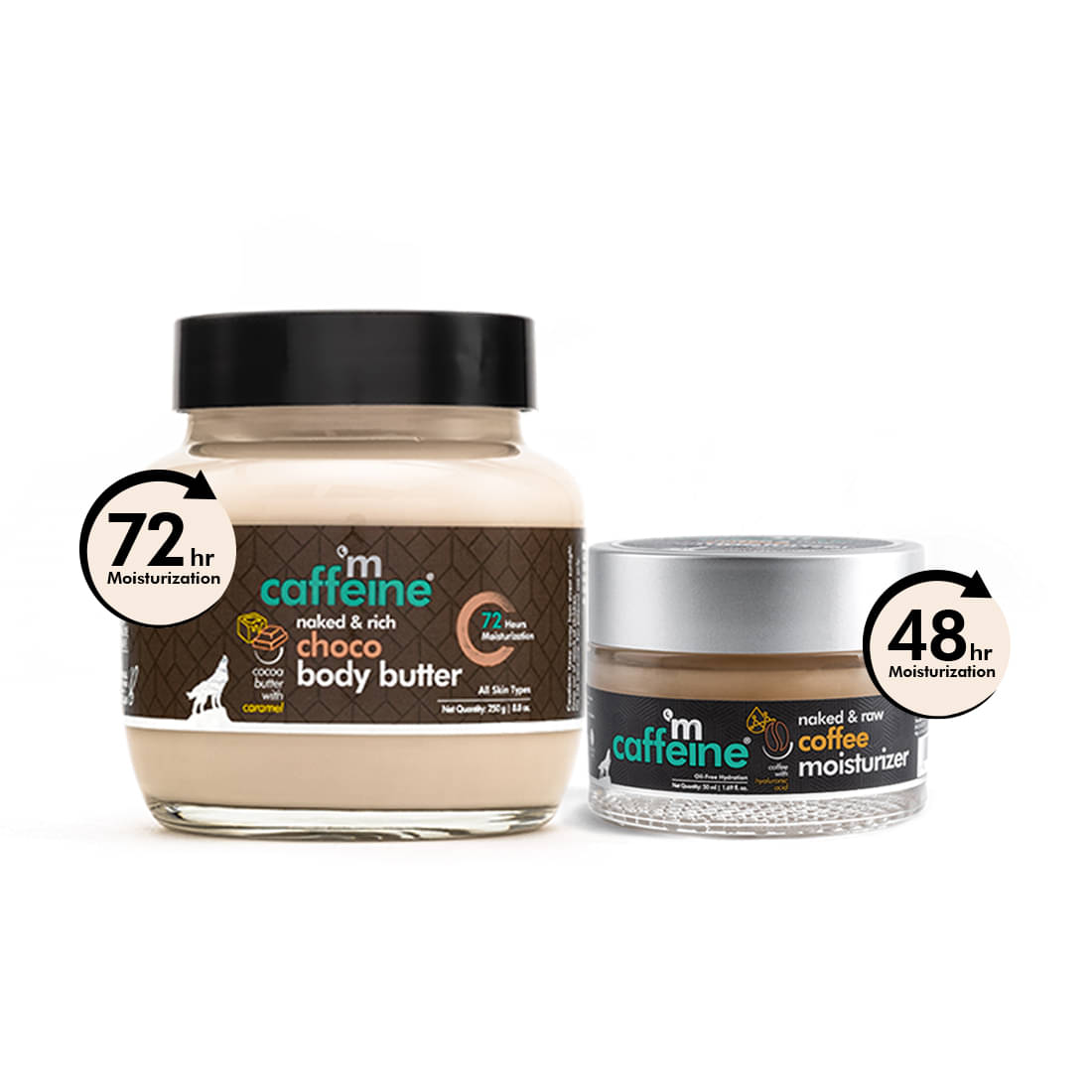     			mCaffeine Coffee Body Butter 250gm & Coffee Face Moisturizer 50ml (Pack of 2)