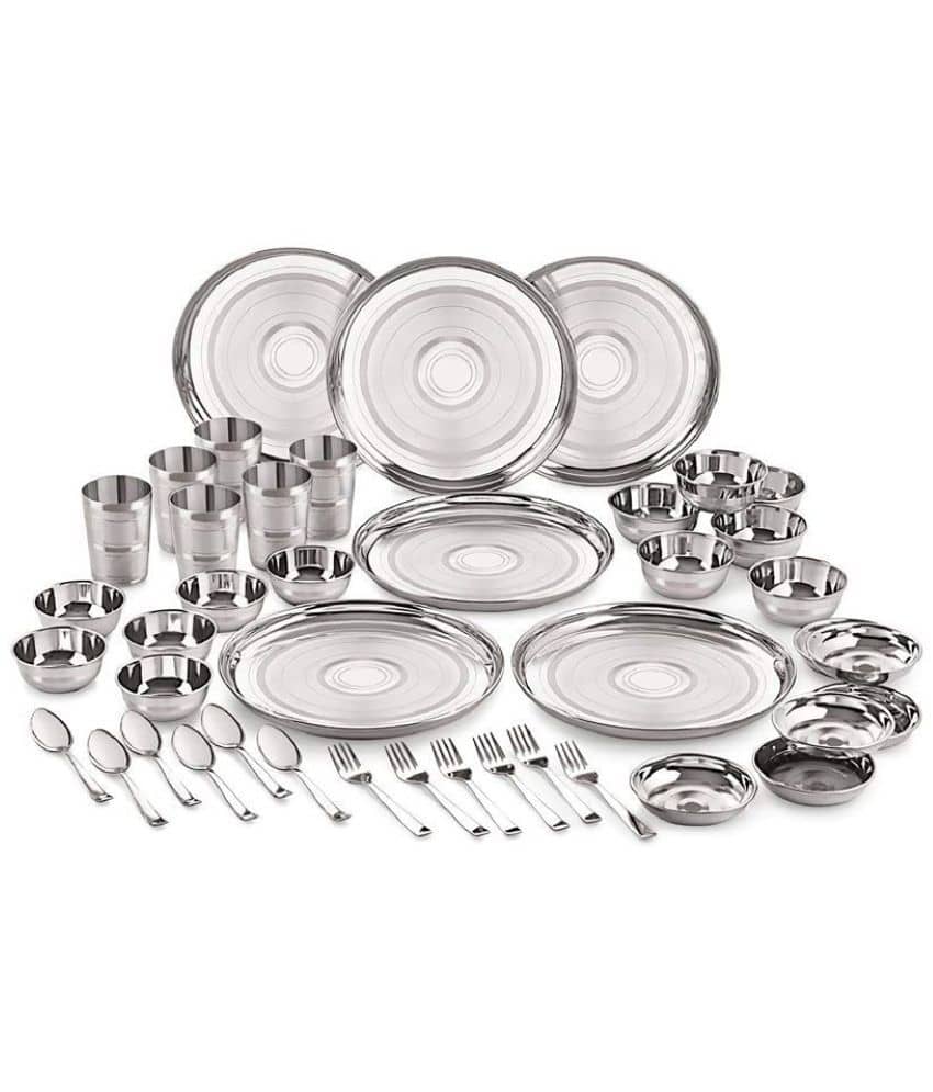 Neelam Stainless Steel Dinner Set of 42 Pieces