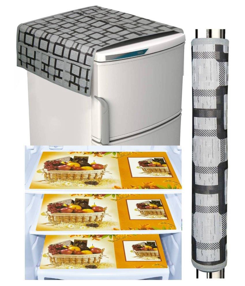     			Shaphio Set of 5 Jute Multi Fridge Top Cover