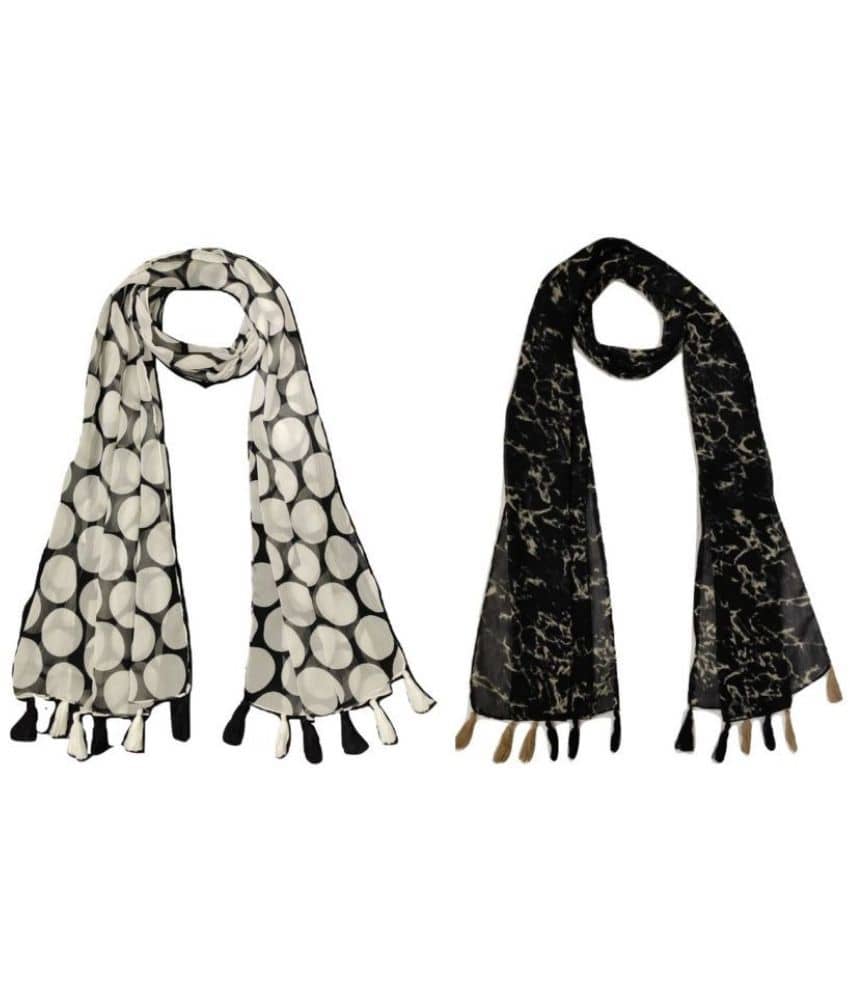 stolevilla Multi Printed Poly Cotton Yarn Stoles ( Pack of 2 ) - Dupattas & Shawls | Buy online on ZillyBuy
