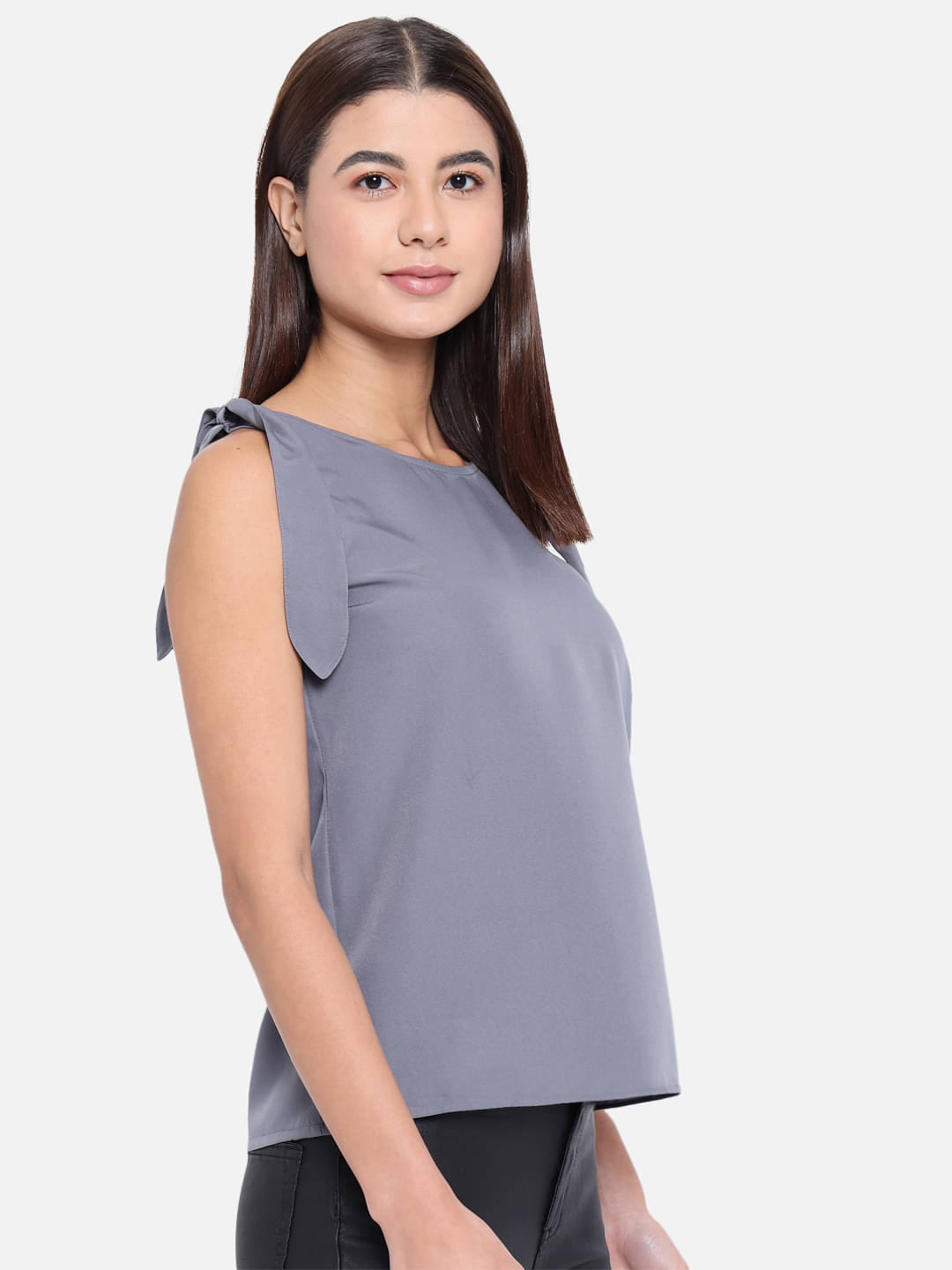     			ALL WAYS YOU Women's Polyester Regular Top ( Grey )