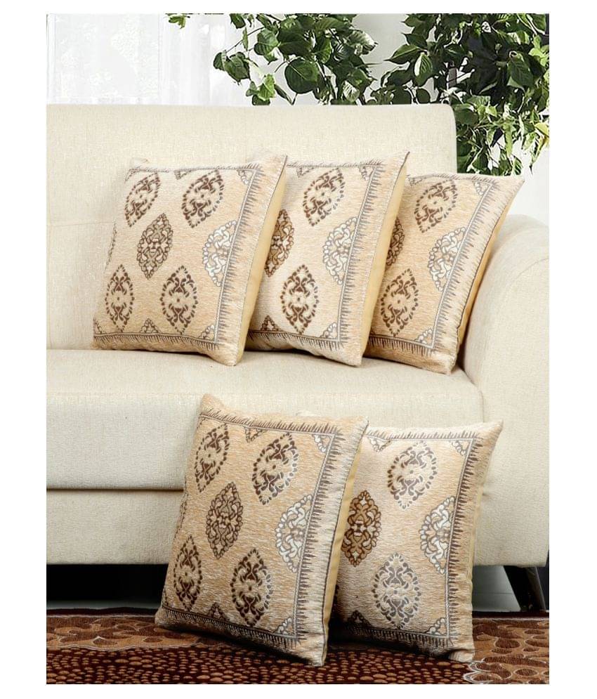 BELLA TRUE Set of 5 Velvet Cushion Covers 40X40 cm (16X16) BELLA TRUE Set of 5 Velvet Cushion Covers 40X40 cm (16X16)