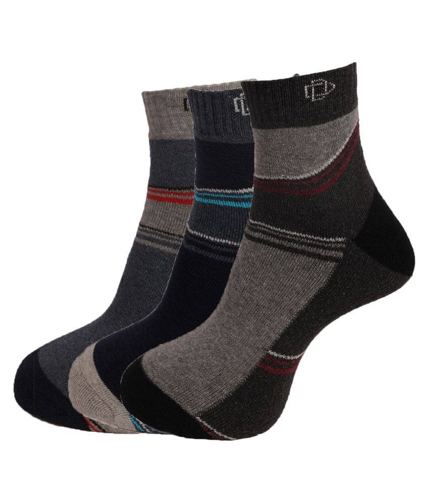 Dollar Socks Cotton Casual Ankle Length Socks Pack of 3     			Dollar Socks Cotton Casual Ankle Length Socks Pack of 3