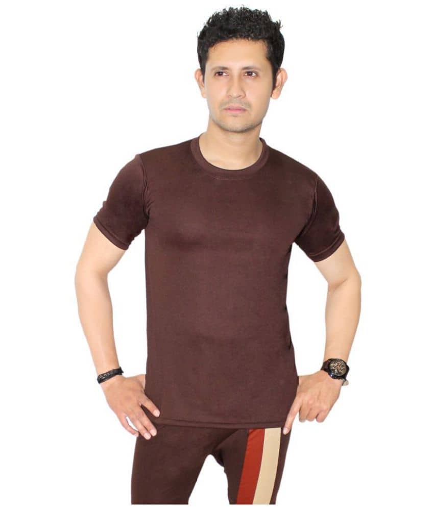 Goodluck Brown Cotton Lycra Trunk