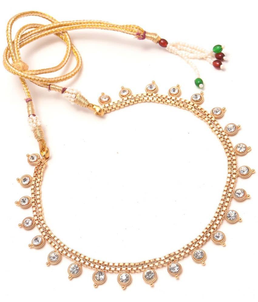 Jewar Mandi Brass Golden Contemporary/Fashion Necklace Collar