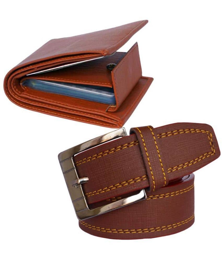 Loopa Multi PU Belts Wallets Set Belt Pack of 2
