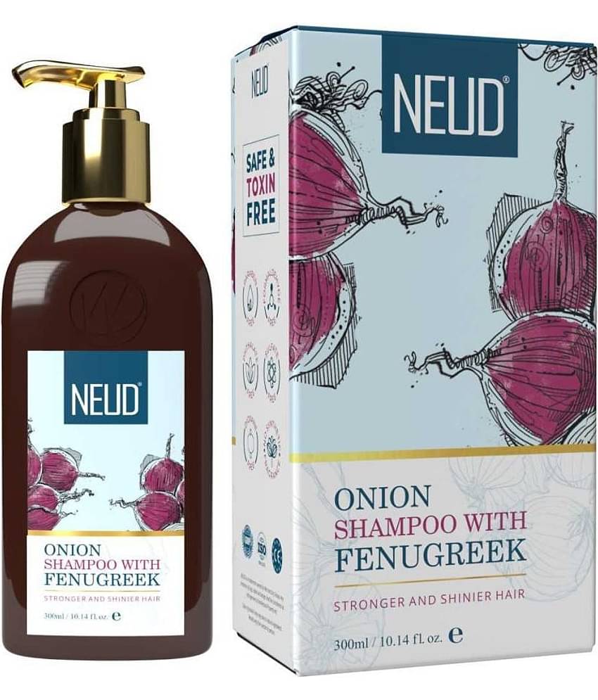 NEUD Premium Onion Hair Shampoo with Fenugreek for Men & Women - 1 Pack (300ml)