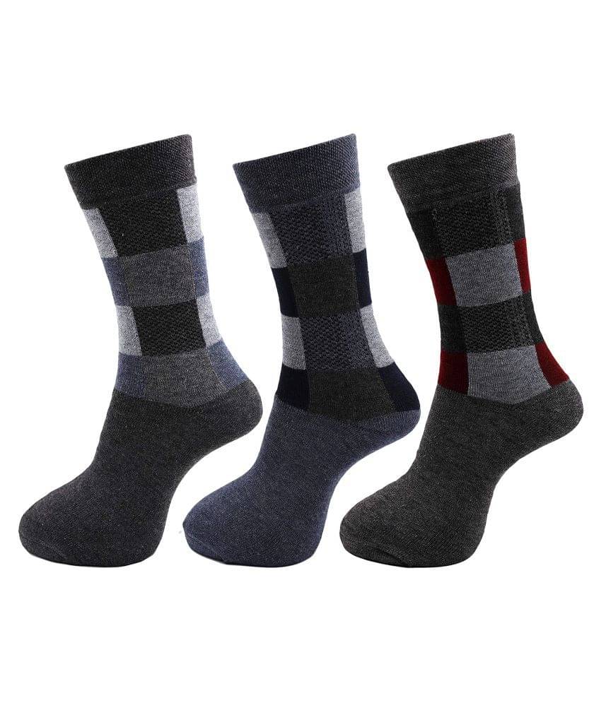 RC. ROYAL CLASS - Woollen Men's Colorblock Multicolor Full Length Socks ( Pack of 3 )     			RC. ROYAL CLASS - Woollen Men's Colorblock Multicolor Full Length Socks ( Pack of 3 )