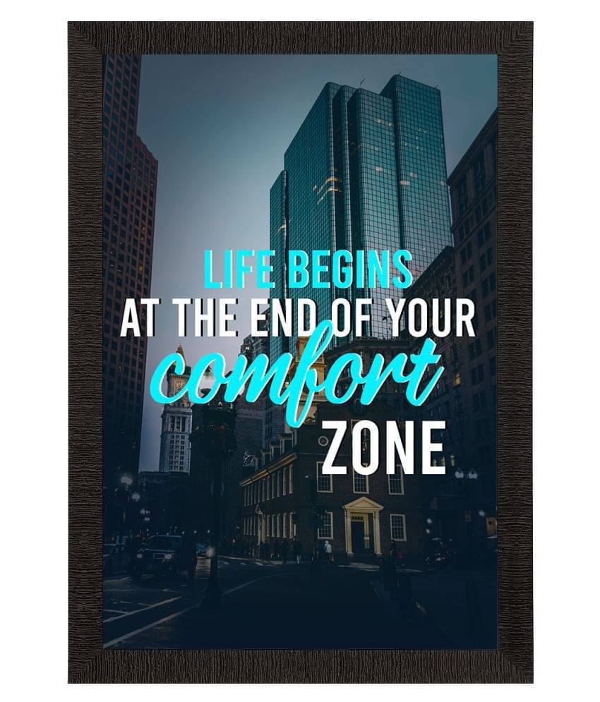     			eCraftIndia Multicoloured Motivational Quote Satin Matt Textured UV Art Painting