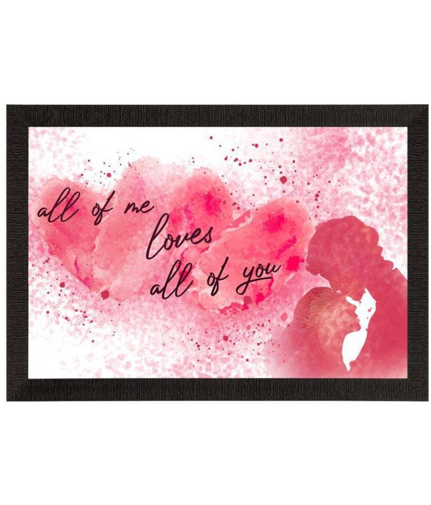 eCraftIndia Pink & White Valentine Theme Satin Matte Texture UV Wall Painting eCraftIndia Pink & White Valentine Theme Satin Matte Texture UV Wall Painting