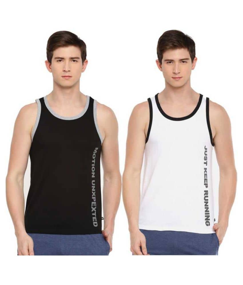 Dollar - Multicolor Cotton Men's Vest  ( Pack of 2 ) - Nightwear & Loungewear | Buy online on ZillyBuy