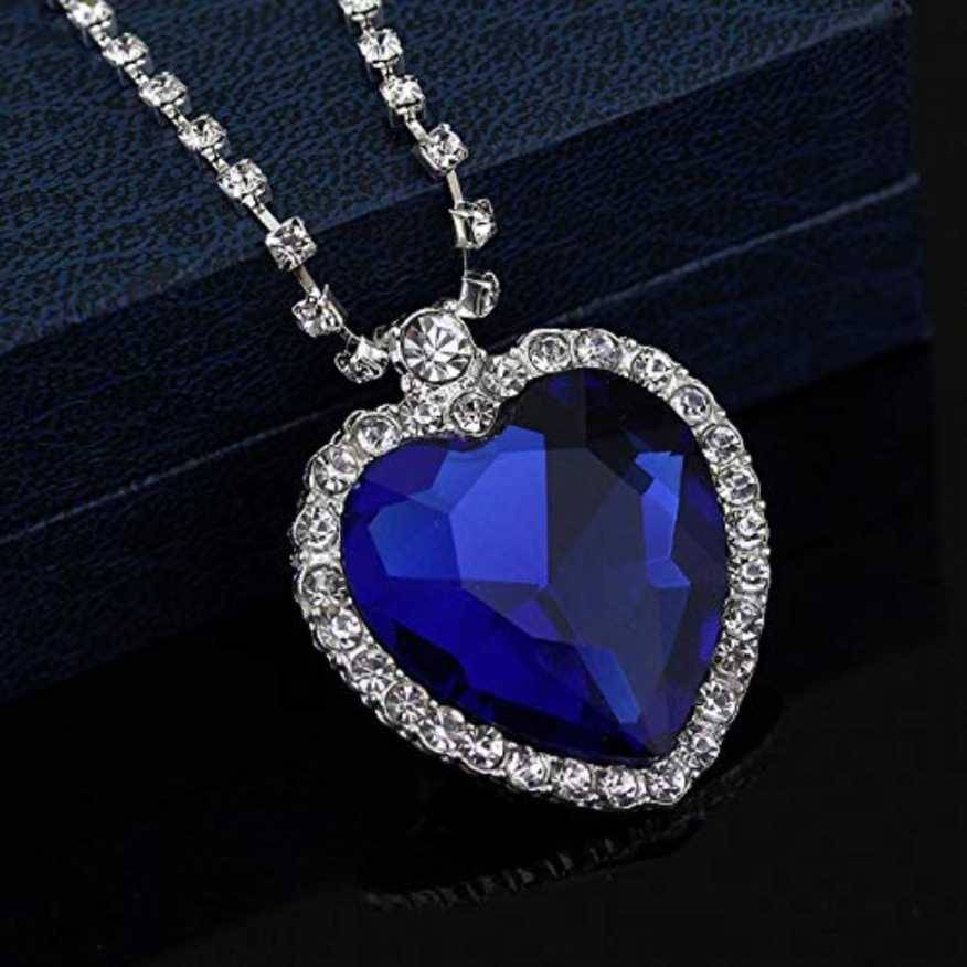     			YOUBELLA Blue Alloy Necklace ( Pack of 1 )