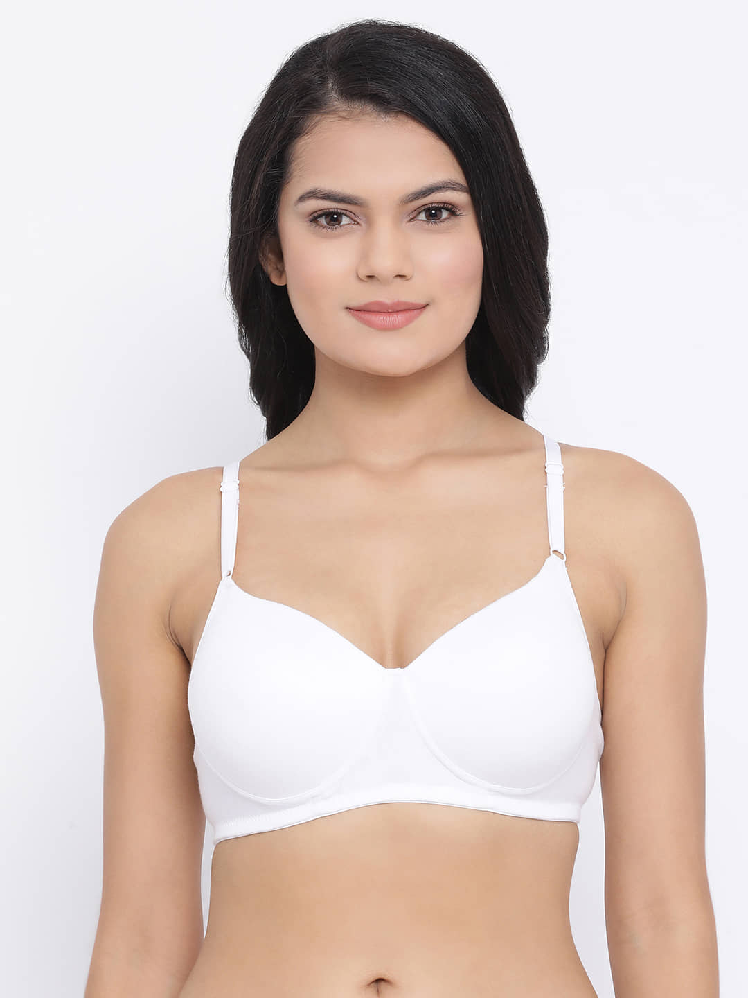 Clovia Cotton Lightly Padded Women's T-Shirt Bra ( White )