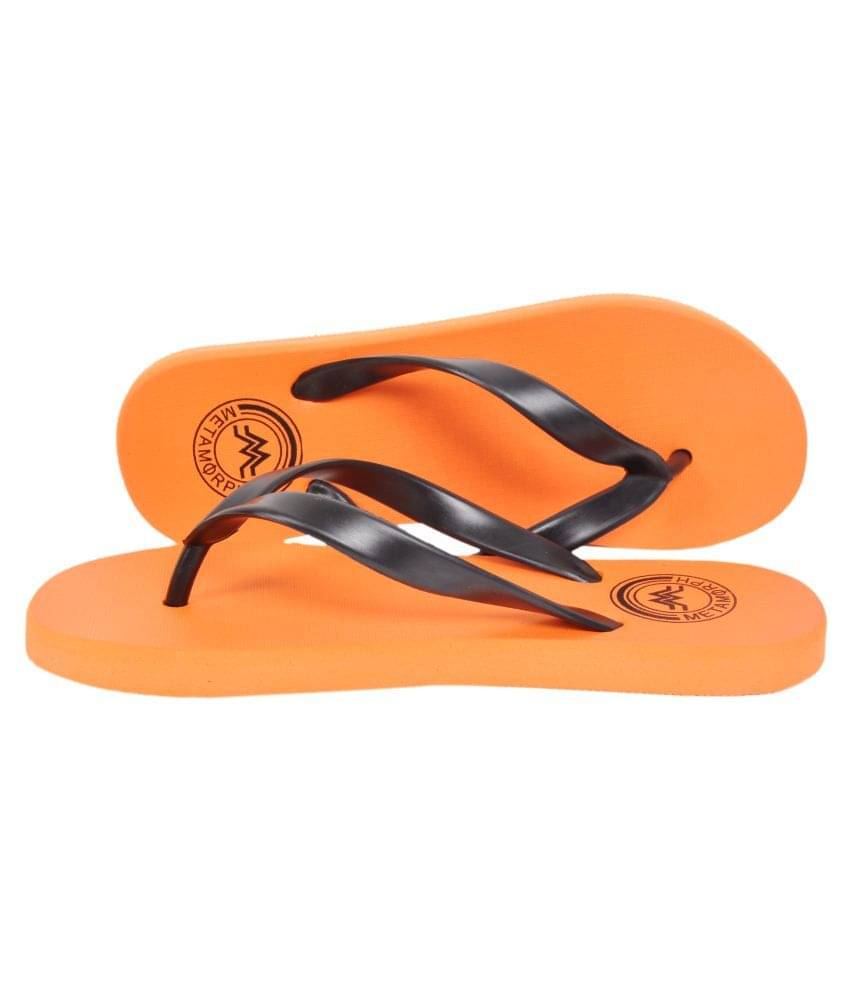     			METAMORPH Orange Slippers